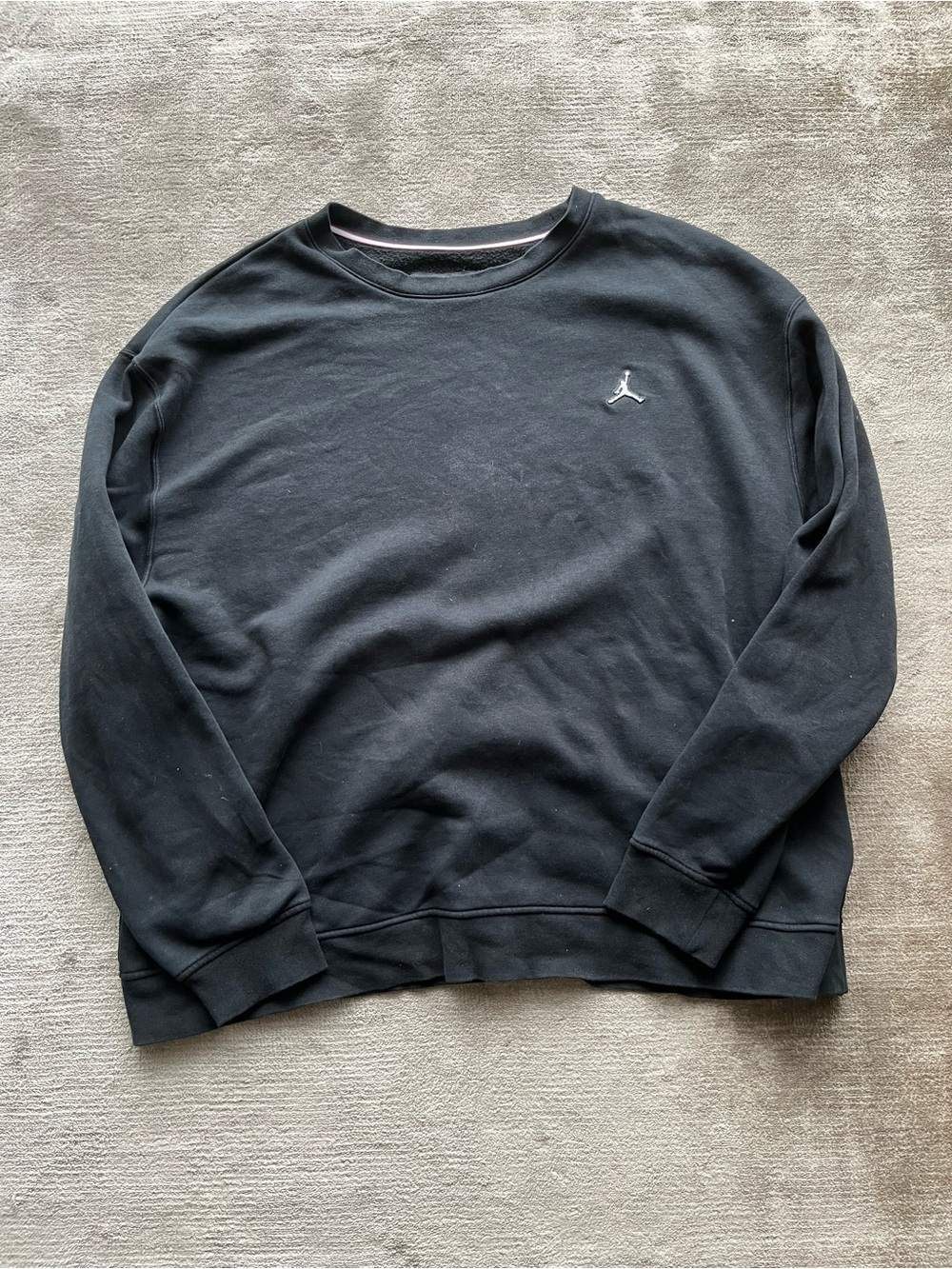 Jordan XXL Men’s Black Crewneck Sweatshirt with White Jumpman